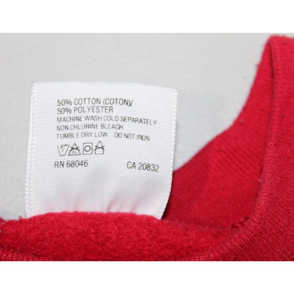 Vintage Santa Christmas Sweatshirt Winter Red Crewneck St Nick Tultex Size 2X - Picture 6 of 7